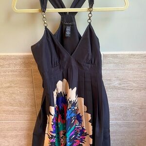 Beautiful cocktail party dress. Print is gorgeous!